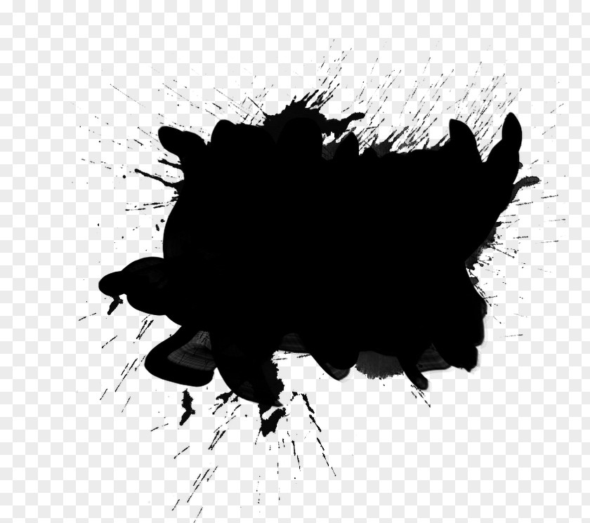 Stains Black Image Editing Ink PNG