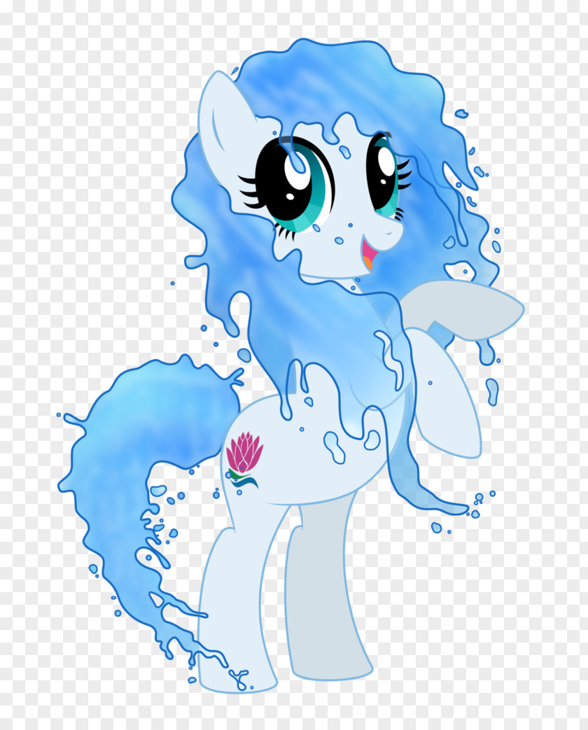 Water Elemental Pony Horse Tail PNG