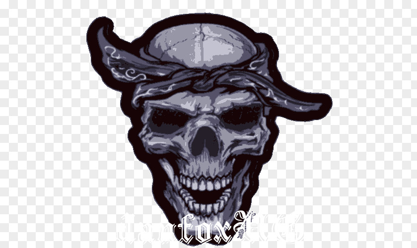 Skull Kerchief Embroidered Patch Iron-on Scarf PNG