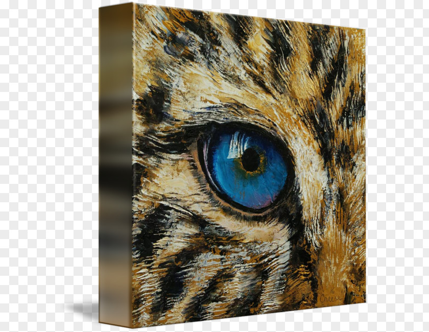 Tiger Canvas Print Whiskers Painting PNG