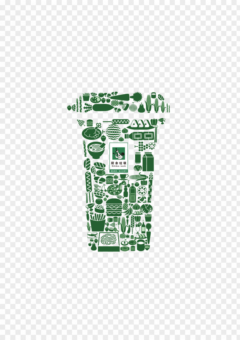 Trash Can Waste Sorting Poster Plastic Bag Container PNG