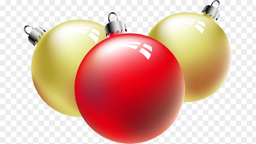 Vector Christmas Decoration Balls Ornament Sphere Euclidean Ball PNG