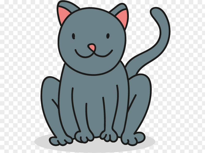 Cartoon Cat Pattern Kitten Whiskers Clip Art PNG