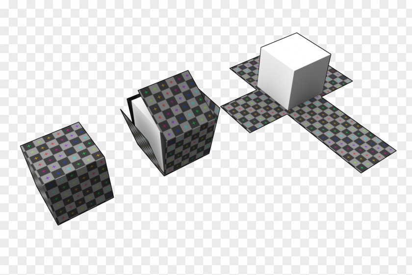 Cube UV Mapping Texture 3D Modeling PNG