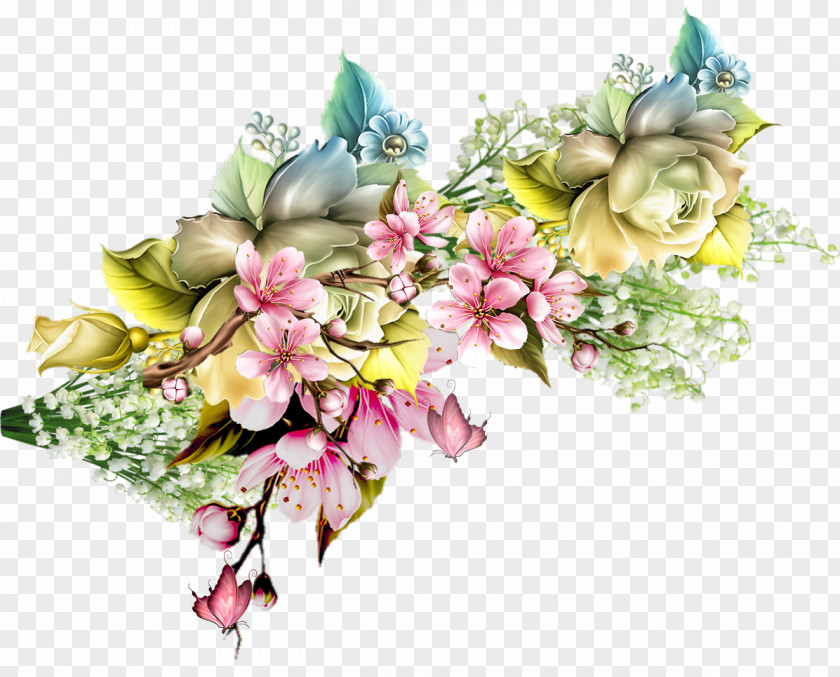 Flower Floral Design Bouquet Painting Art PNG