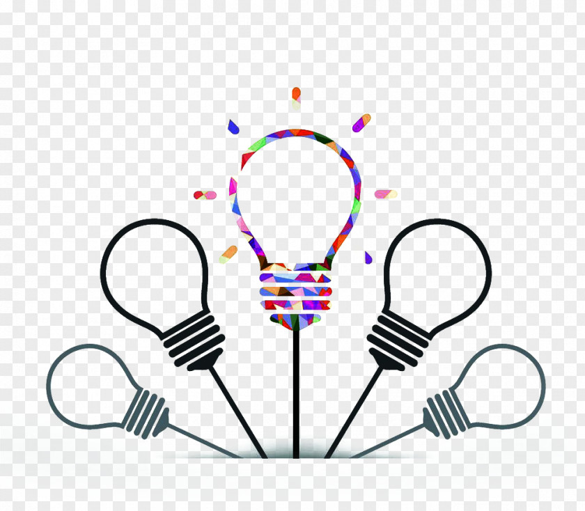 Light Bulb Incandescent Creativity Light-emitting Diode Concept PNG