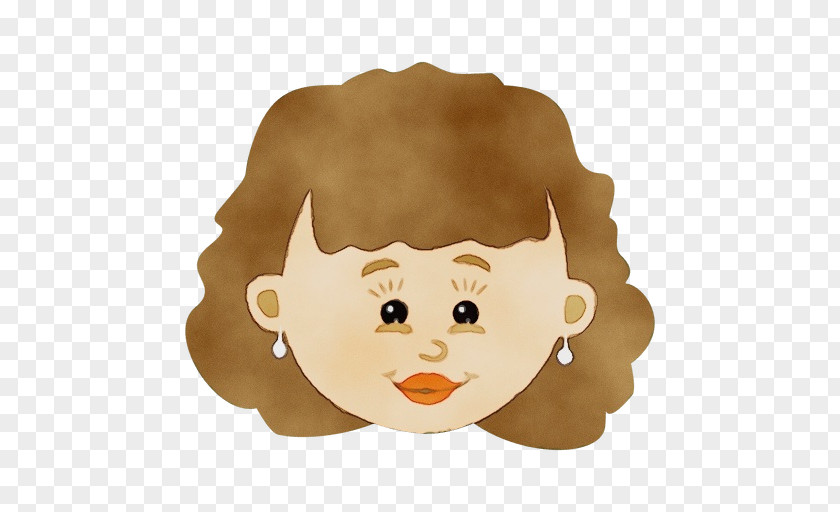 Smile Headgear Hair Face Cartoon Head Nose PNG