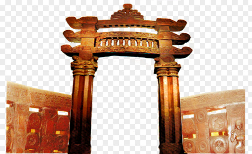 Column Bharhut Furniture Art Antique PNG