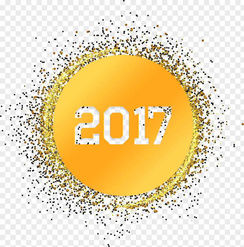 Golden Light Effect New Year's Day 2017 HD Clips Gold Yellow PNG