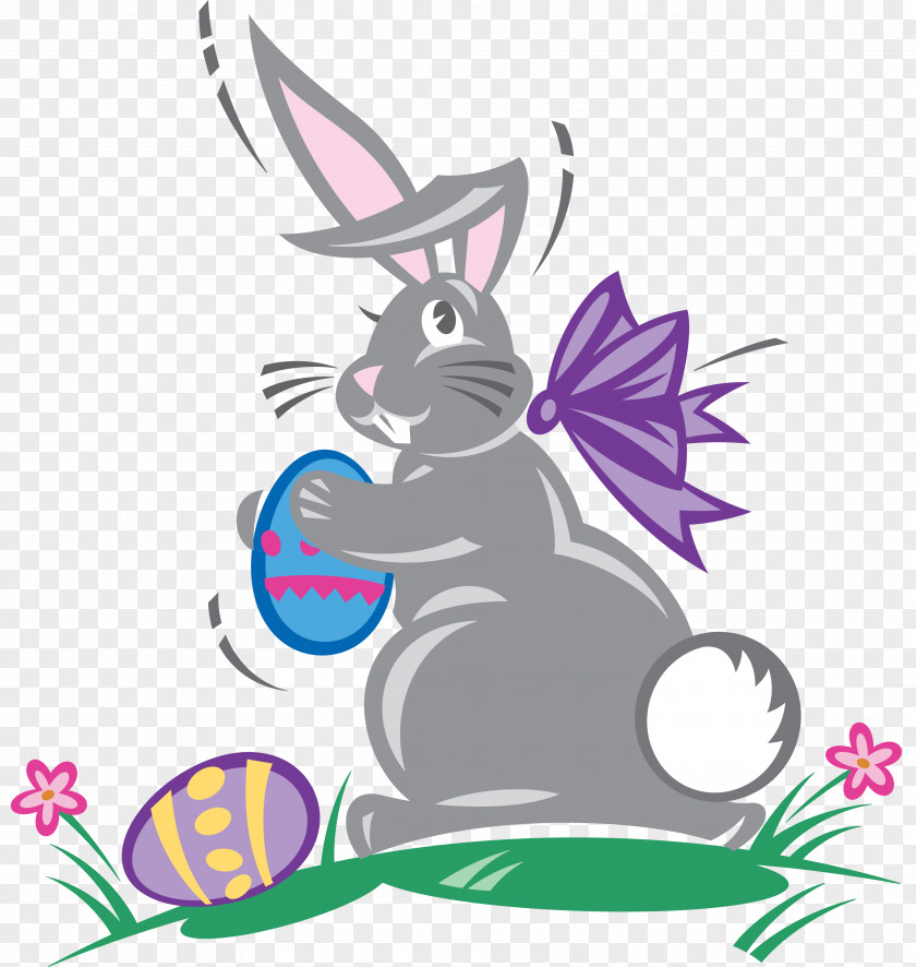 Rabbit Easter Bunny Hare Domestic Clip Art PNG