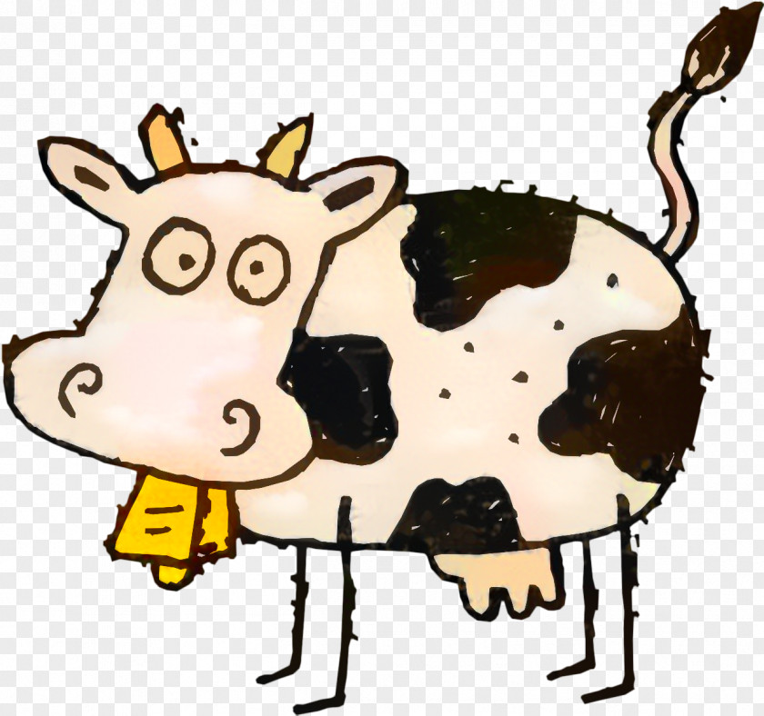 Sticker Livestock Cow Background PNG