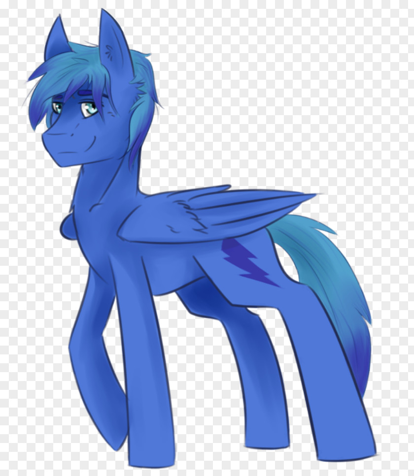 Cat Pony Horse Dog Cobalt Blue PNG