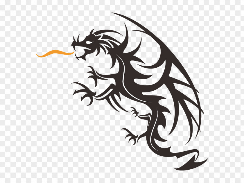 Dragon Vector Graphics Logo Image Illustration PNG