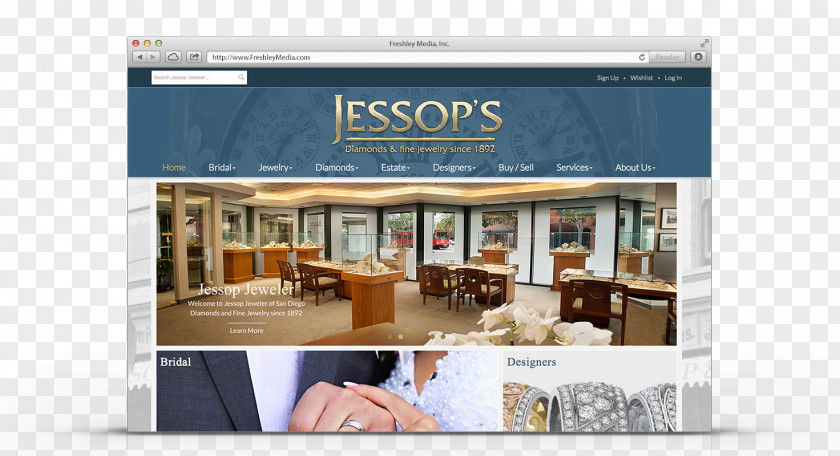 Jewelry Store Brand Product Website PNG