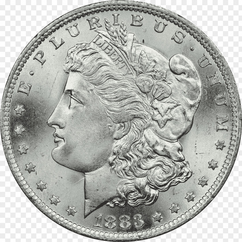 Morgan Dollar Coin Silver Peace PNG