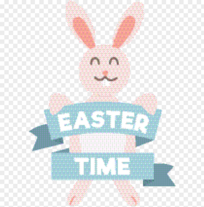 Rabbits And Hares Pink Easter Bunny Background PNG