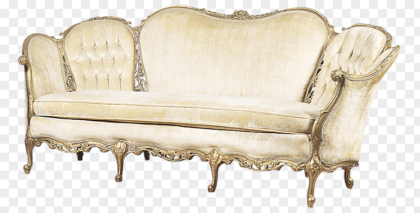 Antique Loveseat Furniture Couch Odor PNG