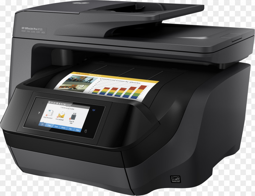 Hewlett-packard Hewlett-Packard HP Officejet Pro 8720 Printer 8725 All-in-One-Multifunction-colour-ink-jet-A4 (2... PNG