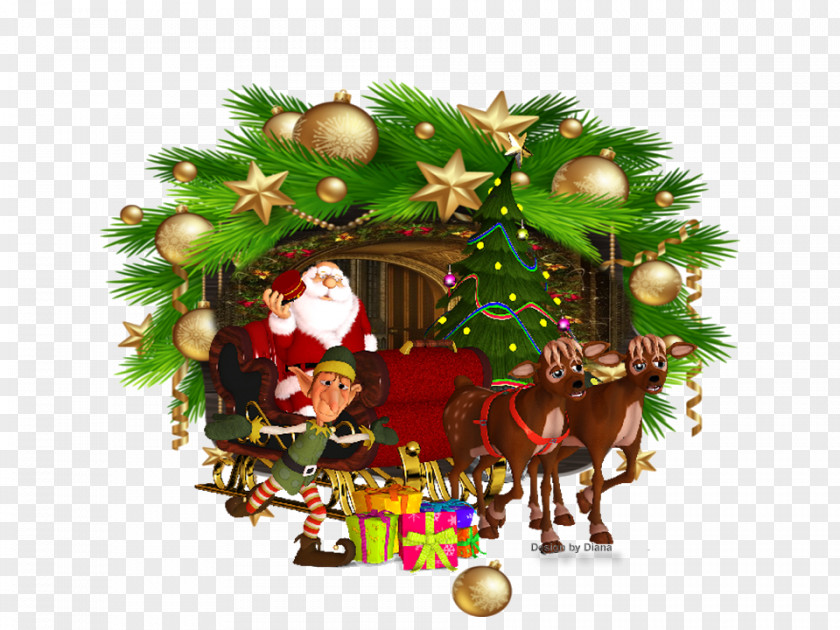 Santa Claus Christmas Day New Year Decoration Clip Art PNG