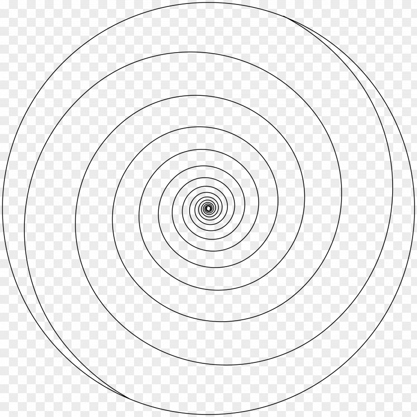 Spiral Black And White Monochrome Photography Drawing Circle PNG