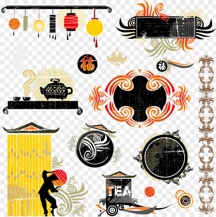 Tea Culture Asia Visual Design Elements And Principles Illustration PNG