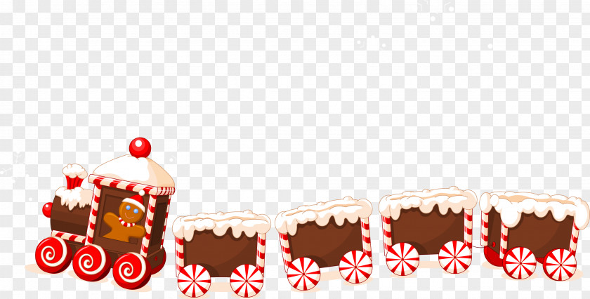 Train Santa Claus Rail Transport Christmas Clip Art PNG