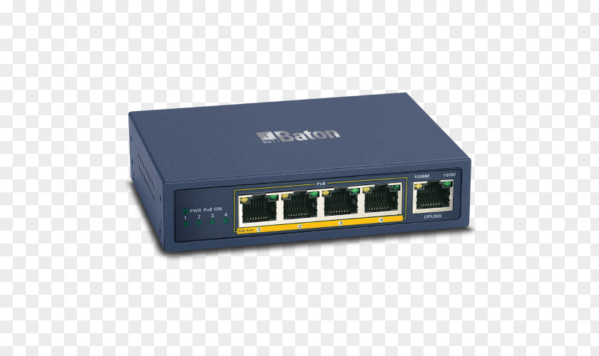 4 Port Switch Wireless Router Network Power Over Ethernet Gigabit PNG