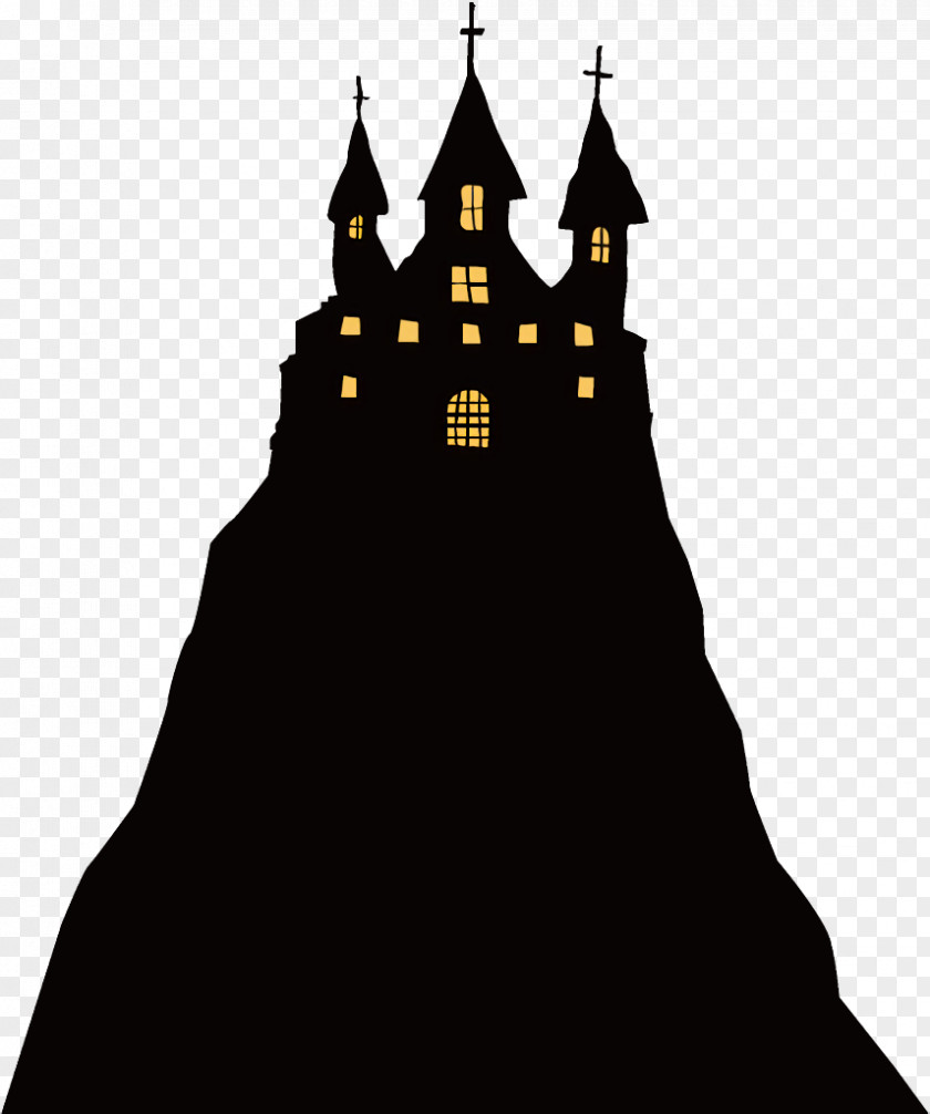 Building Tower Haunted House Halloween PNG