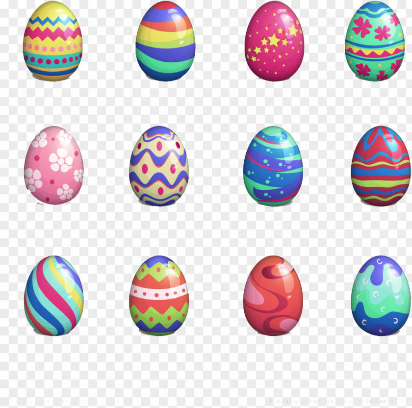 Eggs Pattern Design Material Easter Bunny Egg Clip Art PNG