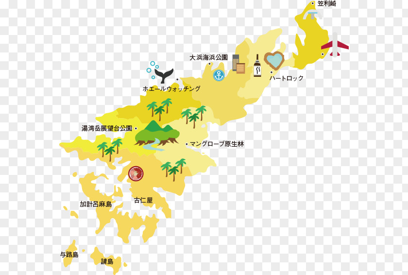 Map Kasari, Kagoshima Kakeromajima 一般社団法人あまみ大島観光物産連盟 Tourist Attraction PNG