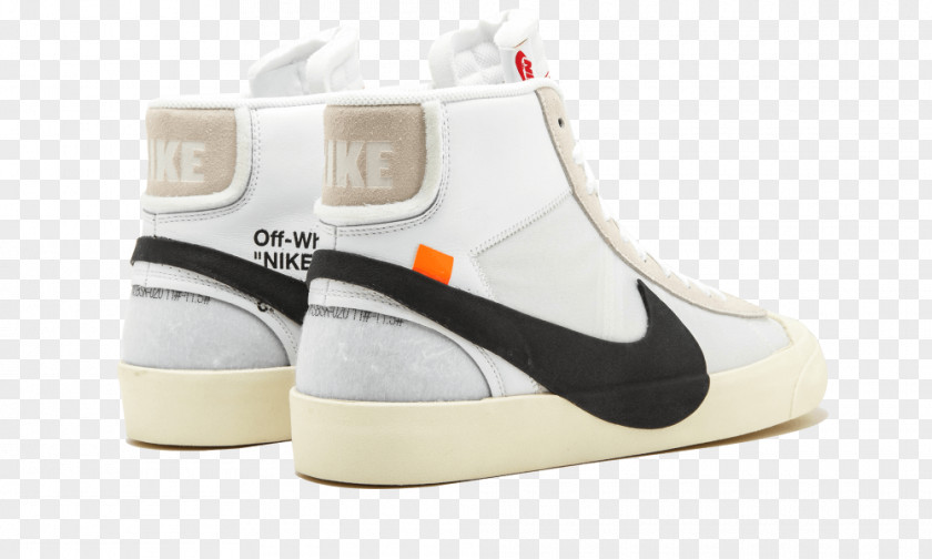 Virgil Abloh Nike Blazers Sneakers Off-White T-shirt PNG