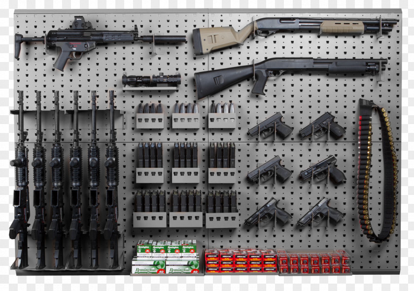 Weapon Mount Wall Gun Safe Room Firearm PNG