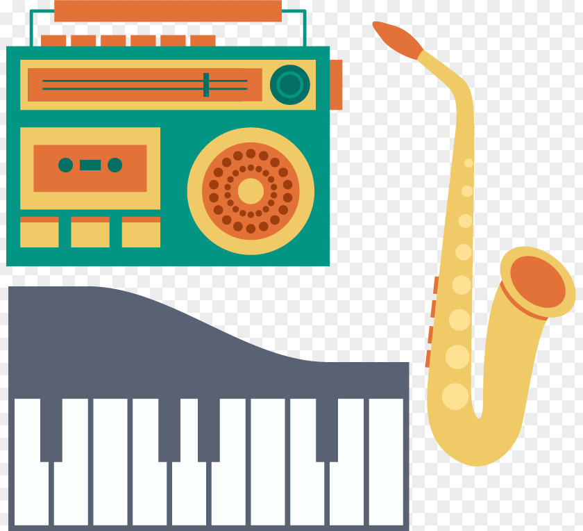 Piano Recorder Saxophone Vector Material Musical Instrument Clip Art PNG