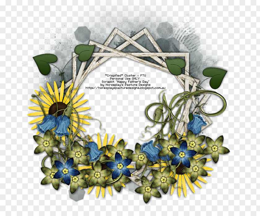 Happy Father's Day Floral Design Wreath Computer Cluster Flower PNG