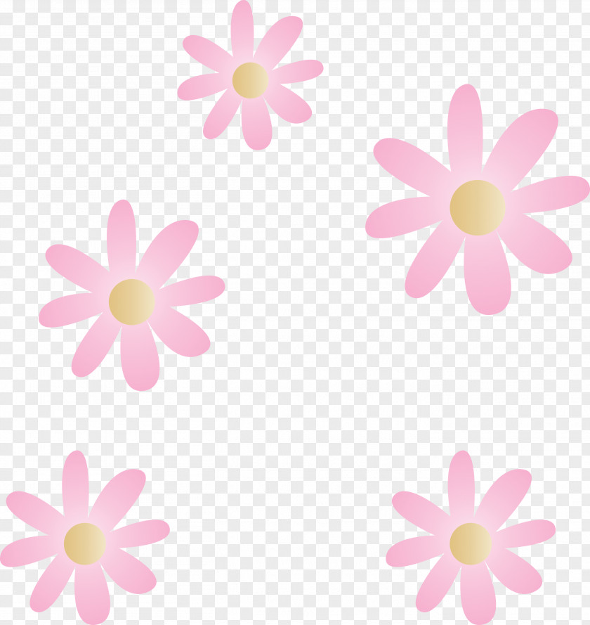 Pink Petal Flower Pattern Plant PNG
