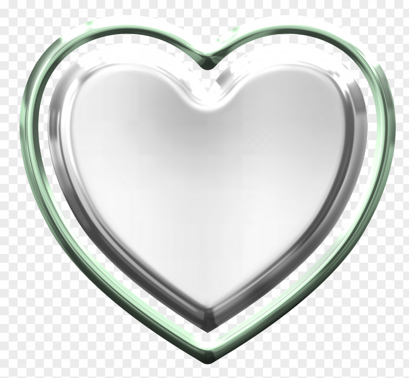 Silver Heart Information PNG