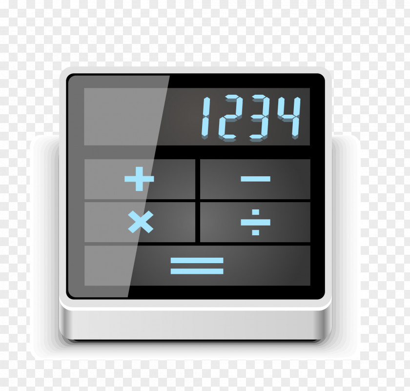 Vector Calculator Icon Design PNG