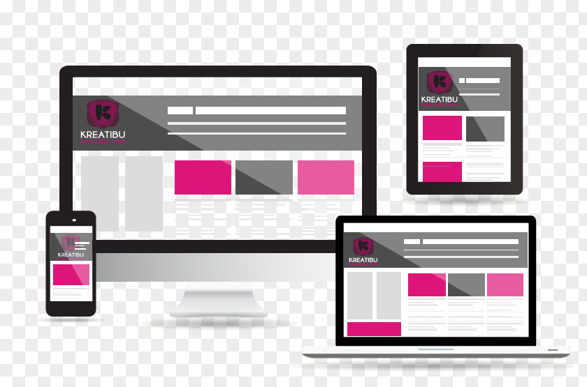 Design Responsive Web Development Page PNG