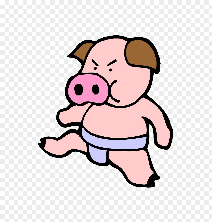 Sweep With The Nose Of Pig Material Domestic Cartoon Clip Art PNG