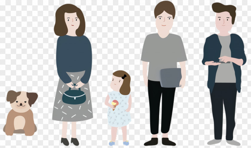Toddler Animation Family People PNG