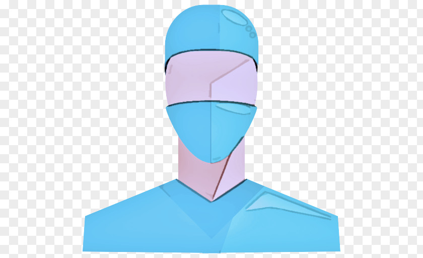 Costume Cap Head Turquoise Headgear PNG