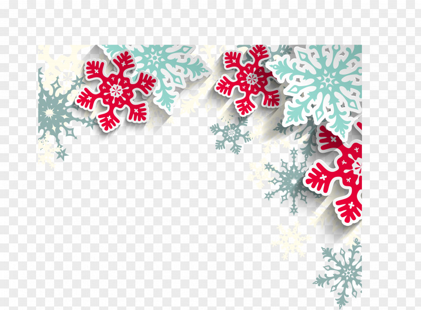 Creative Snowflake Pattern Santa Claus Christmas New Year PNG