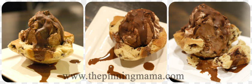 Ice Cream Bowl Chocolate Chip Cookie Dessert Biscuits PNG