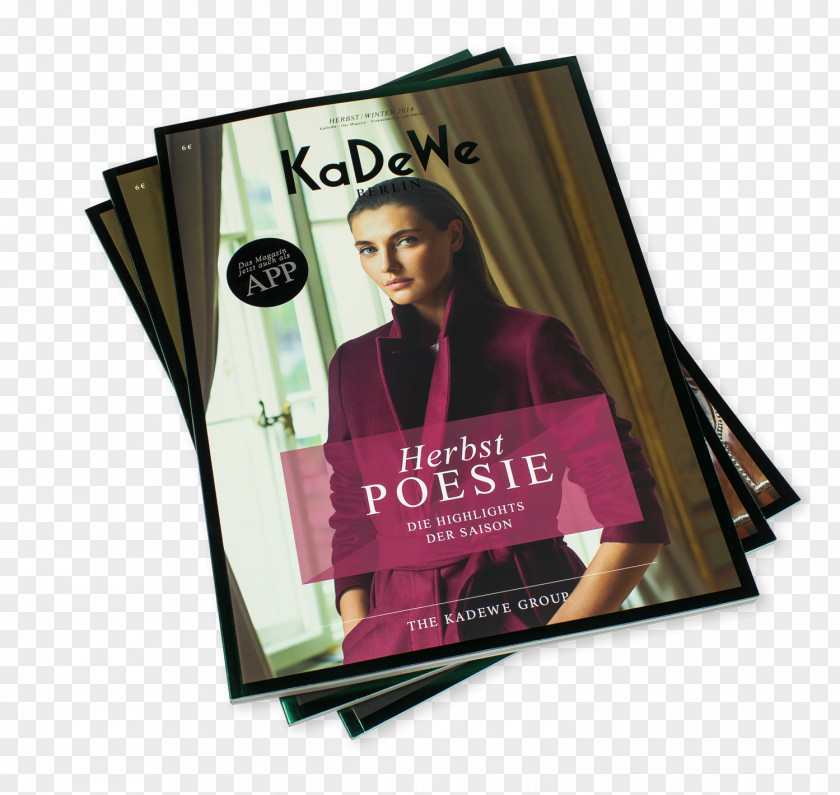 Magazine Cover Design Kaufhaus Des Westens Advertising 3 Brand PNG