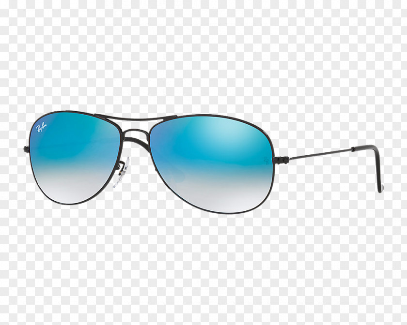 Sunglasses Ray-Ban Aviator Mirrored Blue PNG