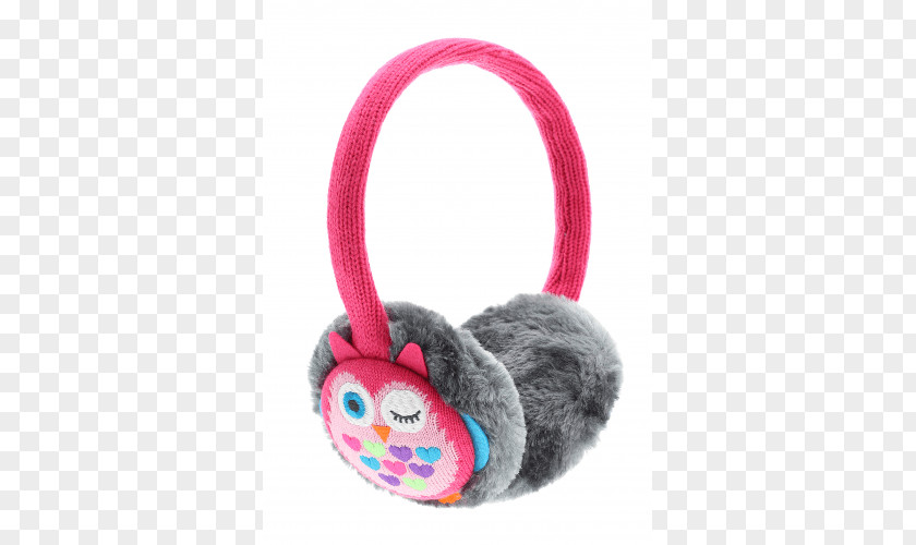 Headphones Owl Earmuffs Toy Pink M PNG
