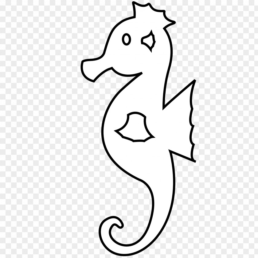 Nature Sea Animals Seahorse Drawing Line Art Clip PNG