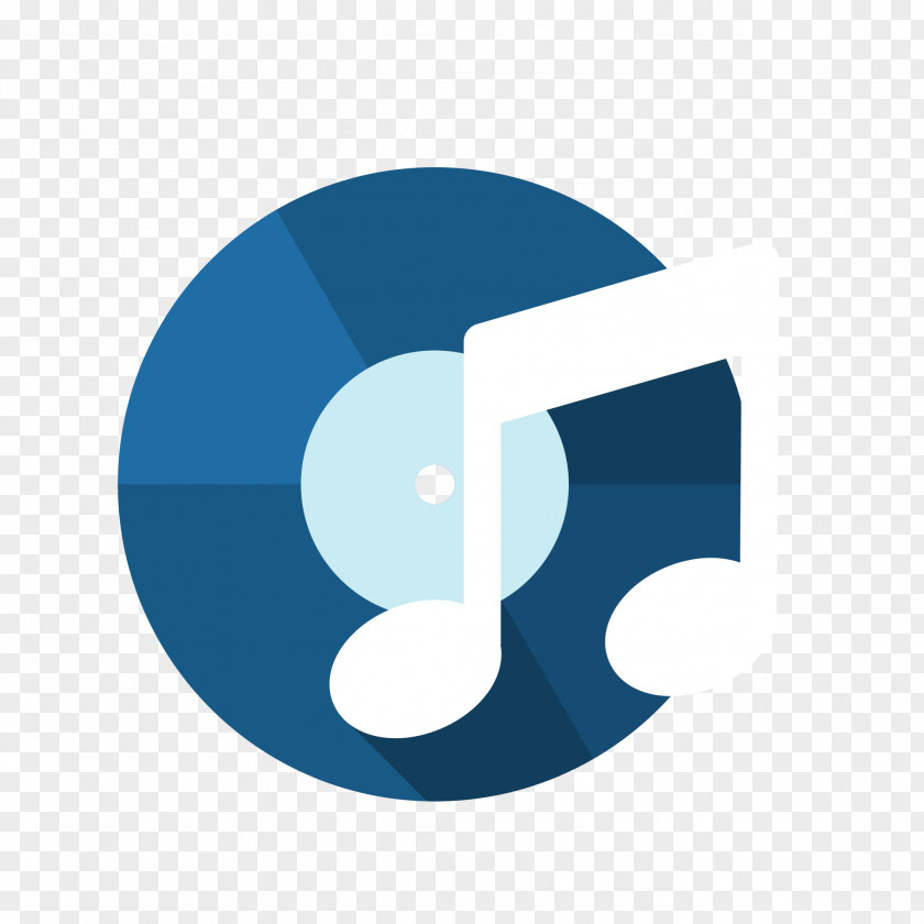 Vector CD Note Material Musical Icon PNG