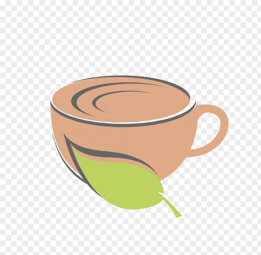 Cafe Vector Coffee Cup Logo PNG