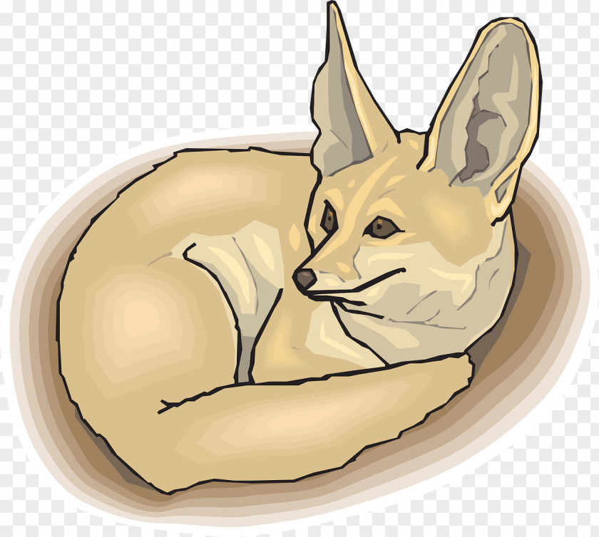 Curled Fox Red Arctic Clip Art PNG